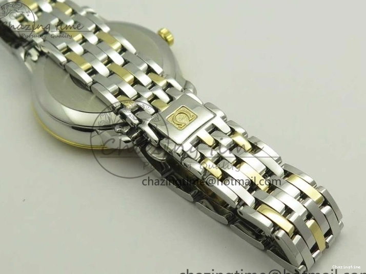 0512 Versatile De Ville Prestige Ladies 32.7mm SS MKF 1:1 Best Edition White MOP Dial Roman Markers on SS YG Bracelet MIYOTA 7967